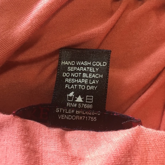 BKEred Open Back Top S Soft Coral High Low Hem Shirt Spring Pullover - Picture 8 of 8